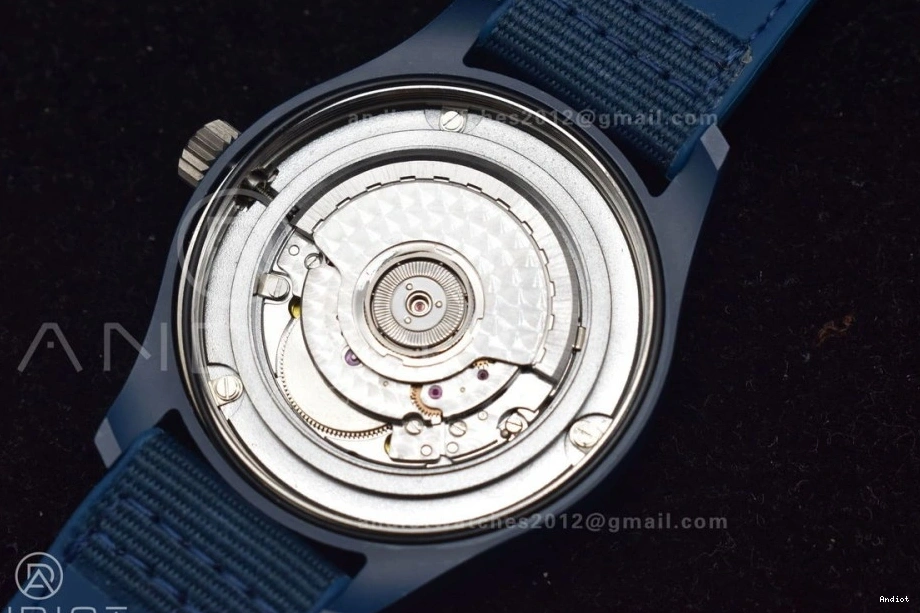 Sport Best Blue Edition Strap on Blue for M+F Pilot Ceramic Nylon Good' Watch A2892 of 'Laureus 1123